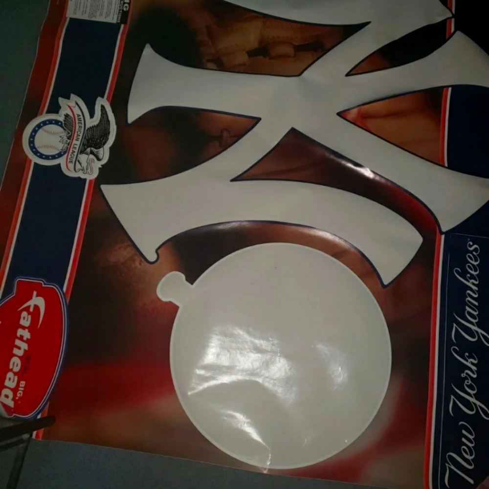 New York Yankees Fathead Logo  Giant Wall Decal.